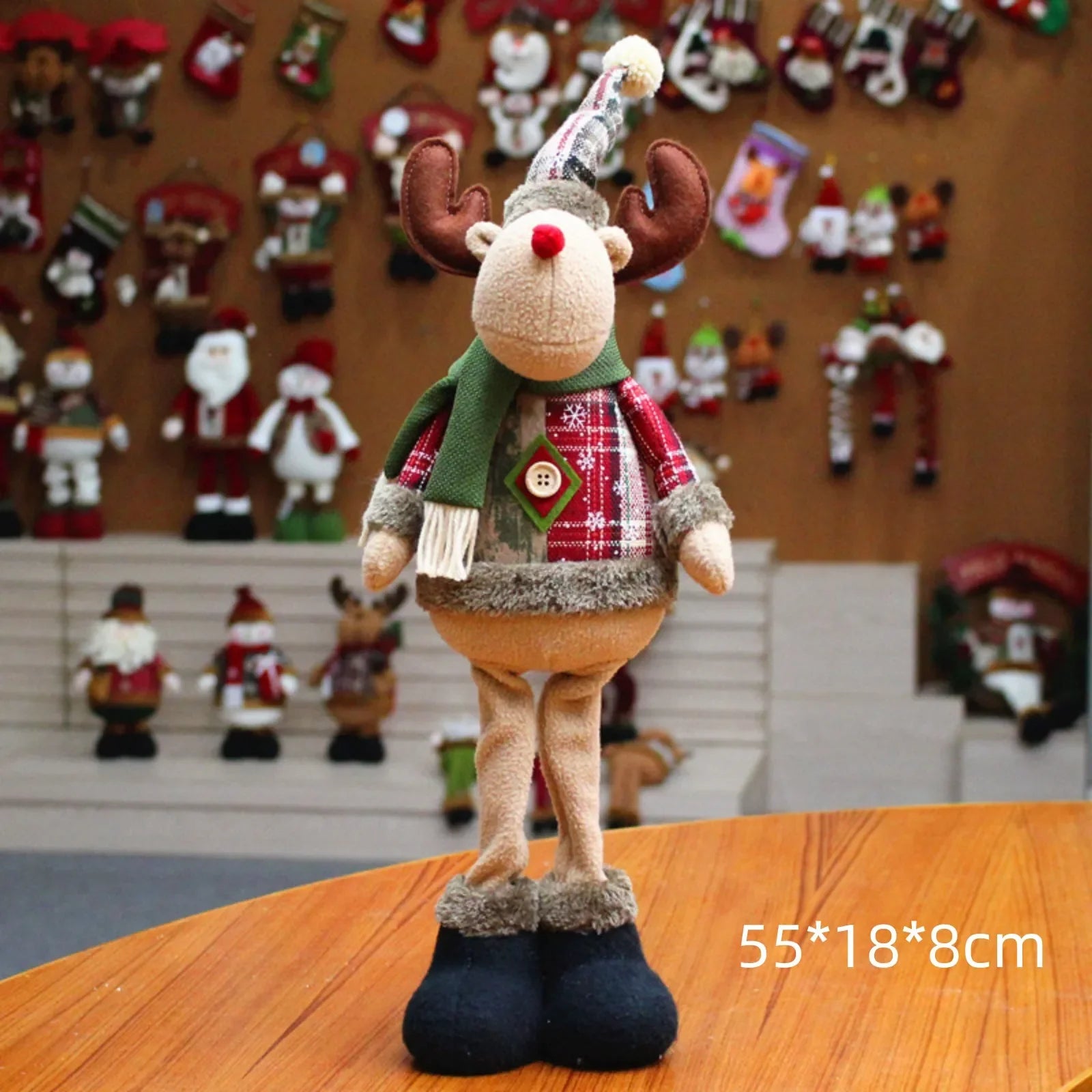 Christmas Decoration Doll Santa Elk Snowman 18"
