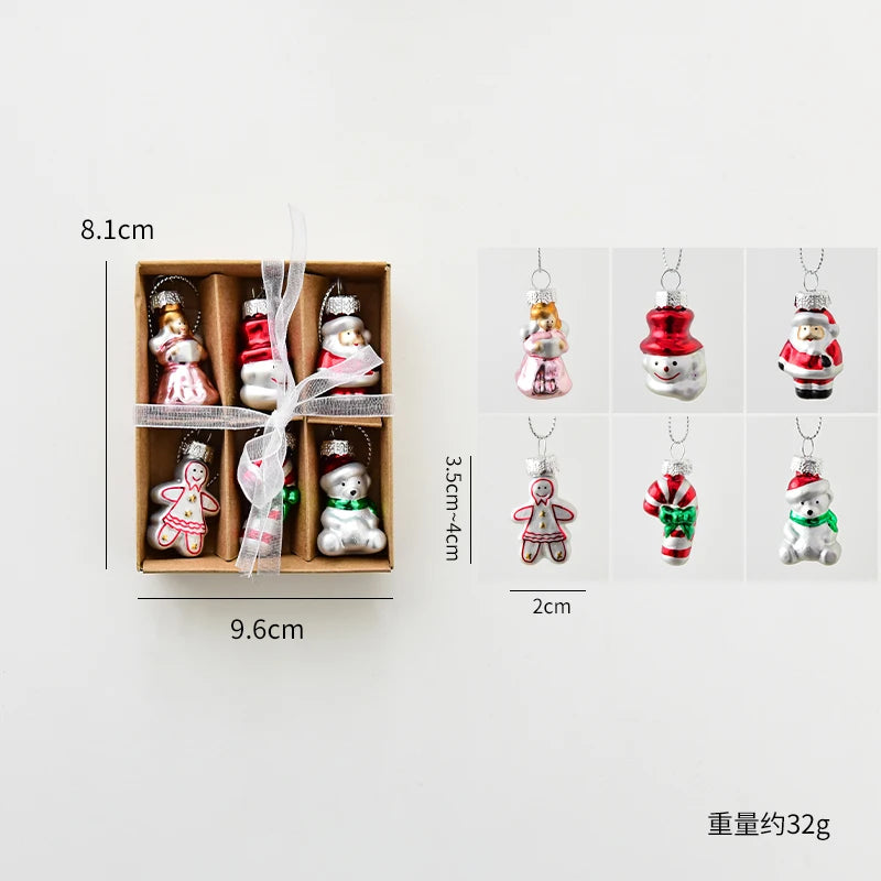 Glass Christmas Tree Set