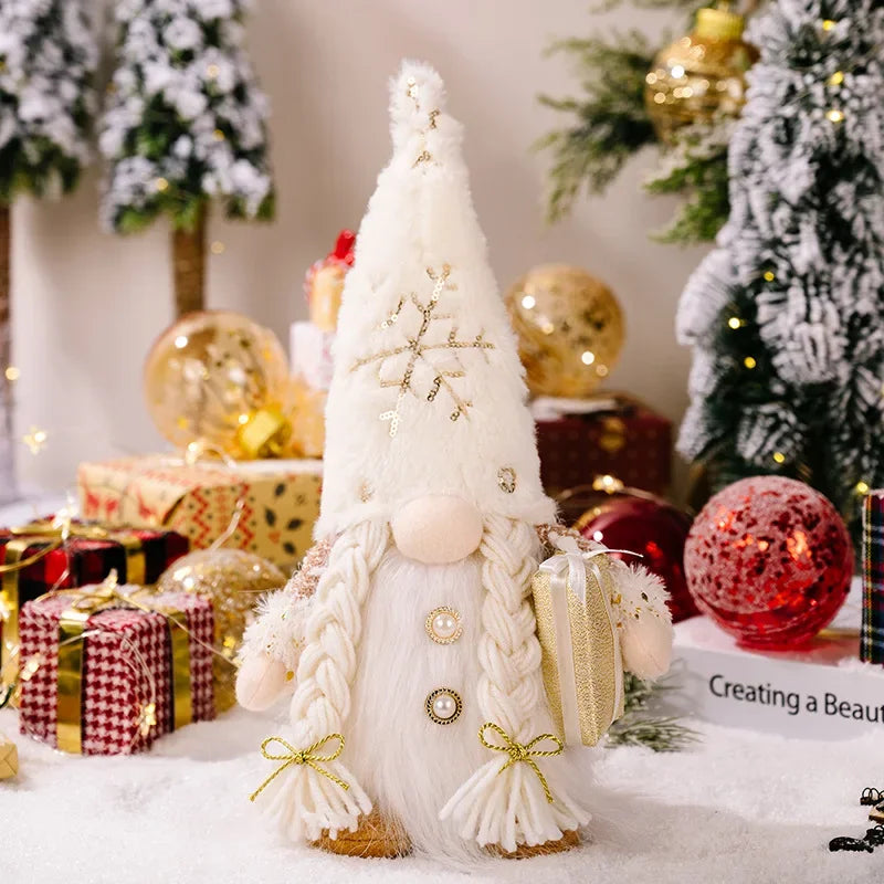 Sequin Light-Up Faceless Gnome