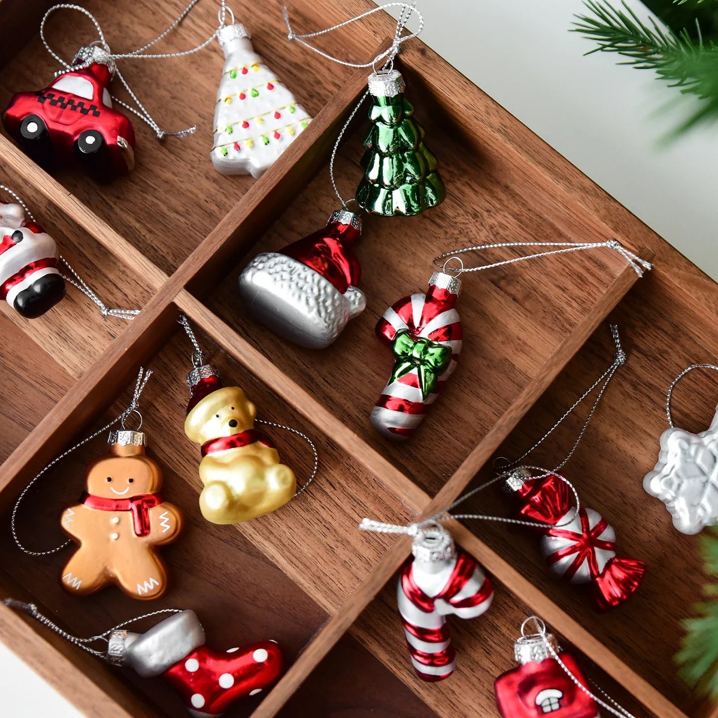 Glass Christmas Tree Set